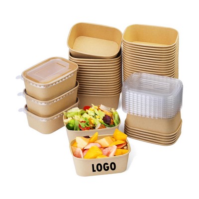 19 oz Disposable Paper Salad Containers