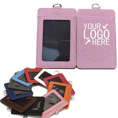 Pu Leather Id Card Badge Holder