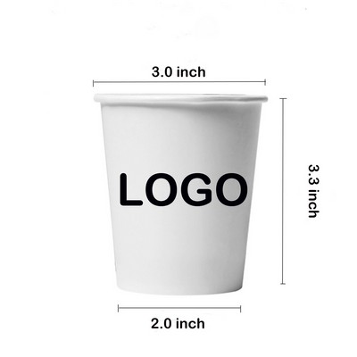 9 Oz Eco-Friendly Paper Cup-White-Tradition