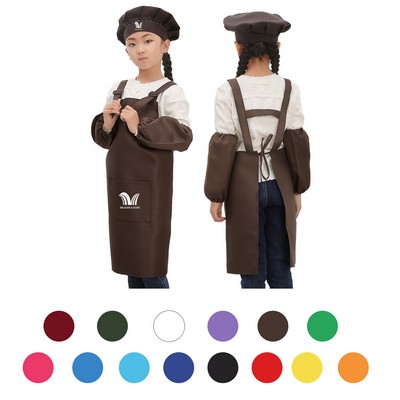 Kids Apron Chef Hat Set