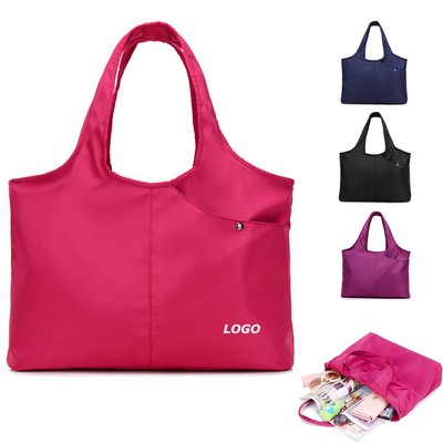 Nylon Large Tote Shoulder Handbag