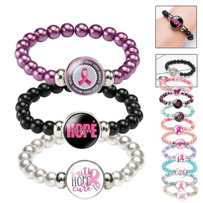 Pink Breast Cancer Awareness Bracelet