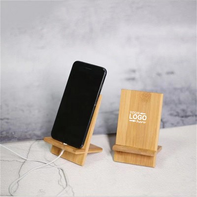 Portable Bamboo Mobile Phone Holder