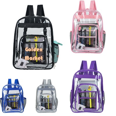 Heavy Clear PVC Waterproof Backpack