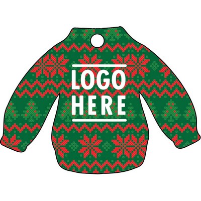 Full Color Acrylic Ornaments - Green Sweater