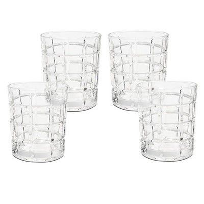 Old Fashioned Whiskey Glasses - Set of 4