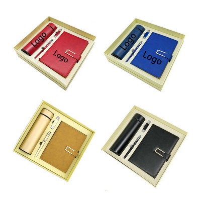 Pen Notebook USB Flash Drive Vacuum Flask Gift Box Set