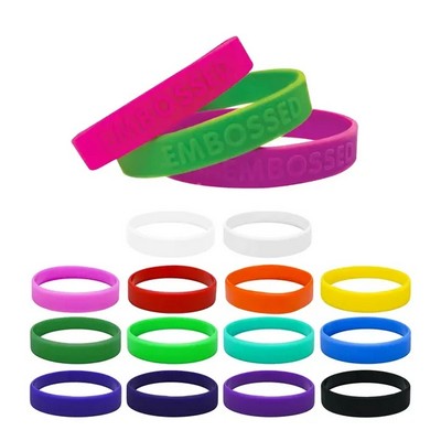 Embossed Silicone Wrist Band