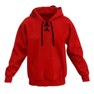 Lace up Hooded Sweatshirt