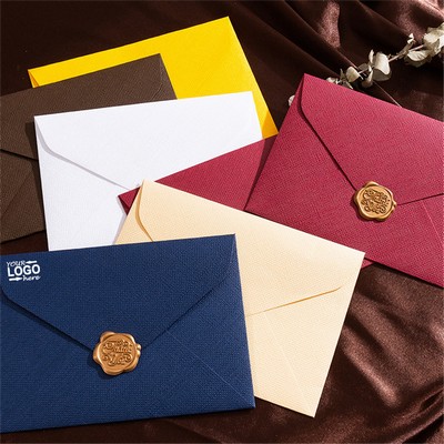 High-end Customized Vintage Burlap Print Envelopes