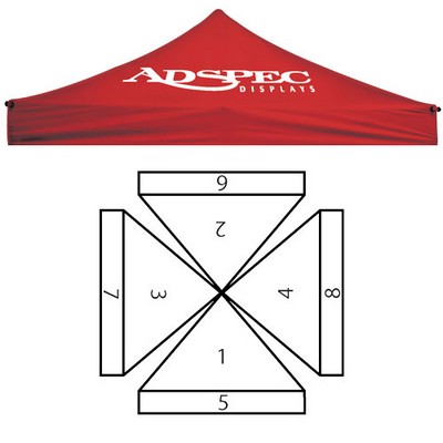 6 X 6' Replacement Canopy - Printed