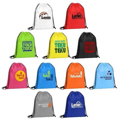 14" X 17" Lightweight Drawstring Budget Backpack