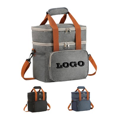 Double Layer Insulation Lunch Bag Cooler