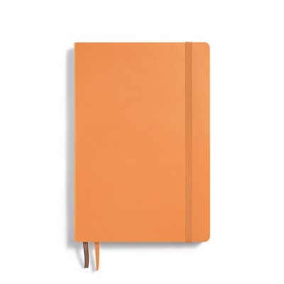 A5 Medium Softcover Notebook - Apricot, Plain Pages