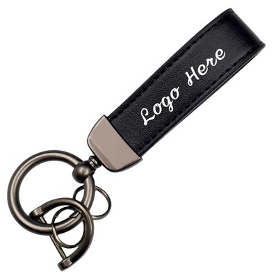 Premium Vintage Leather Car Keychain