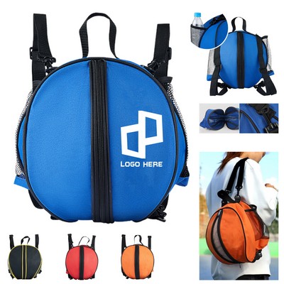 Basketball Football Sports Bag W/ Side Mesh Holder