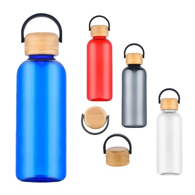 21Oz. RPET Water Bottle With Bamboo Lid