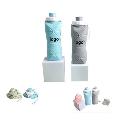 Lightweight Collapsible Silicone Sports Water Bottle