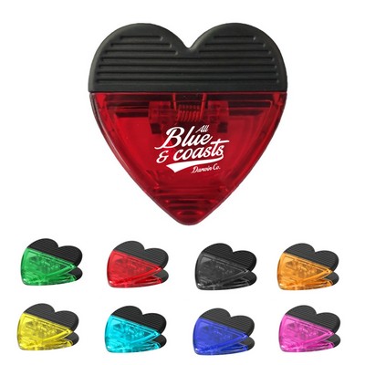 Heart Shape Magnet Memo Clip