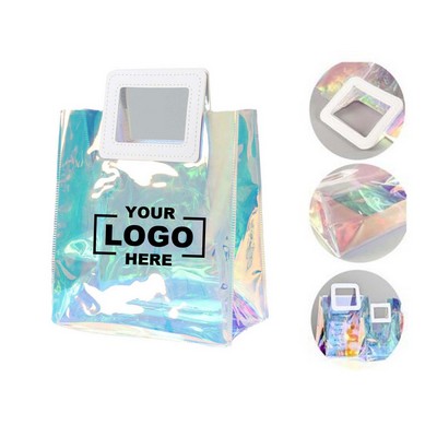 Clear Holographic PVC Tote