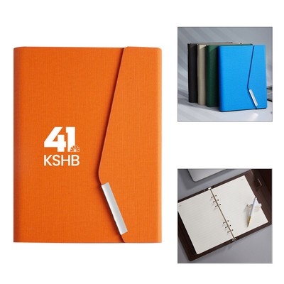 A5 Trifold Metal Buckle Notebook