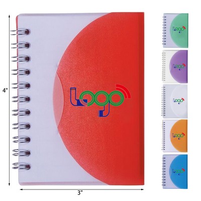 Dual-Color Spiral-Bound Writing Pad Notebook