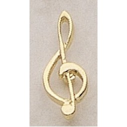 G Clef Marken Design Cast Lapel Pin (Up to 1")