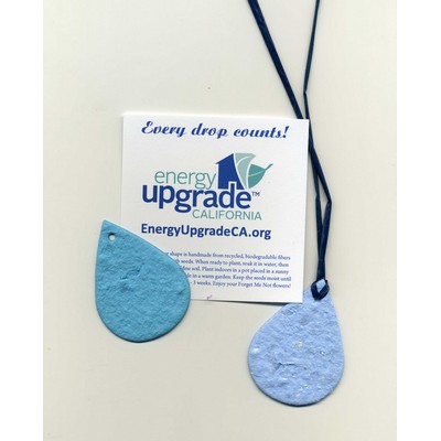 Seed Paper Water Drop Gift Set w/Embedded Wildflower Seed