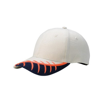 Structured Brushed Canvas Cap w/ PVC Decoration