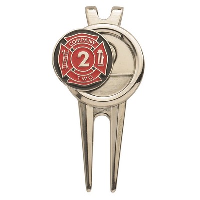 Modern Divot Tool/ Money Clip w/ 1" Ball Marker