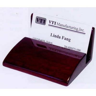 Piano Finish Wood Business Card Holder