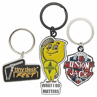 Die Struck Iron Keychain (1 1/2")