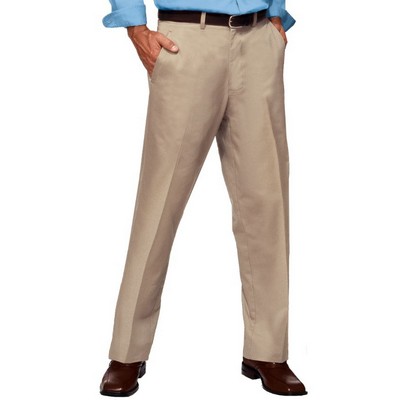 Men's Flat Front Twill Pants