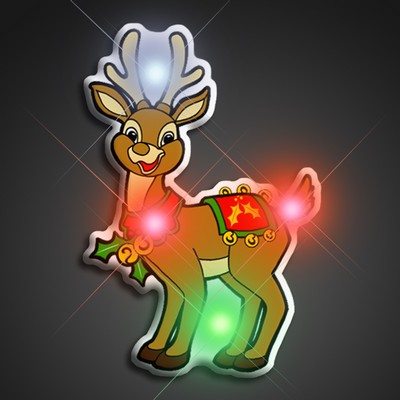 Officially Licensed Rudolph The Red Nosed Reindeer Flashing Pin - BLANK