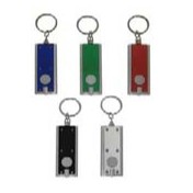 Rectangular LED Flashlight Key Chain