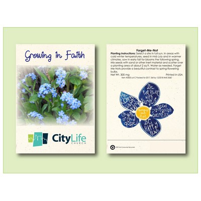 Forget-Me-Not Seed Packet (3.25" x 4.5")