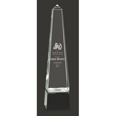 Acknowledgement L Optic Crystal Tower Award L - 12'' H