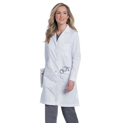 Landau - Essential Lab Coats - Women's Five-Pocket 38" Full-Length Lab Coat