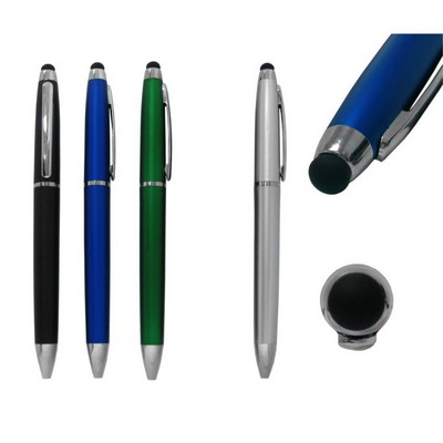 Ball Point Pen, With Stylus - Pad Printed