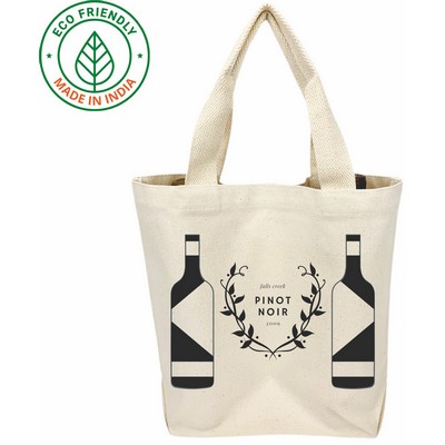 Two Bottle Wine Bag Eco Friendly Canvas Tote