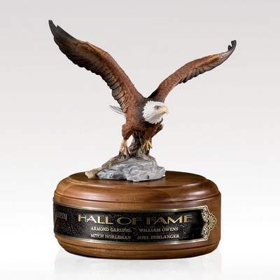 Eagle Award Wood Base - Soaring