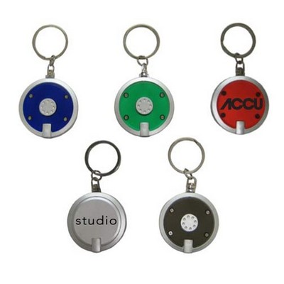 Round LED Key Chain