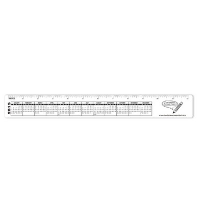 Monitor or Desk Ruler/Calendar Combo Strip