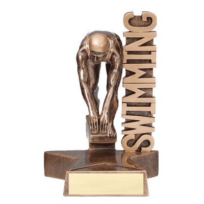 6.5" Female Swimming Billboard Resin Series Trophy