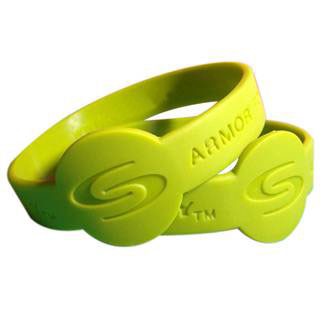 1" Watch Shaped Silicone Wristband