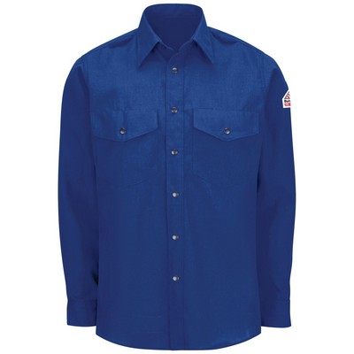 Bulwark™ Men's Snap-Front Uniform Shirt - Royal Blue