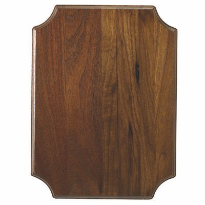 Genuine Walnut Plaque w/Notched Corners (9" x 12")