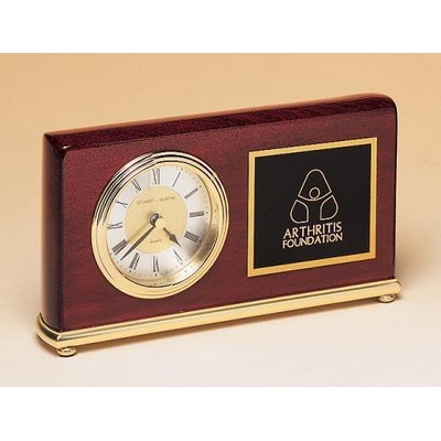 Rosewood Clock 7 5/8" W x 4" H