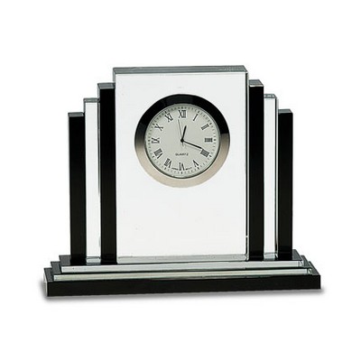 Crystal Clock Award 6"H