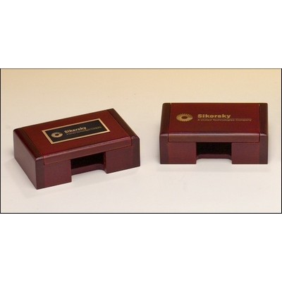 Rosewood Business Card Box